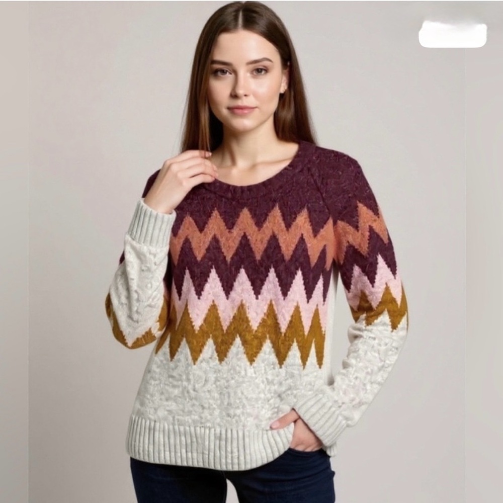 Madewell Dellwood Fair Isle Wool Blend Crewneck Sweater, XS
